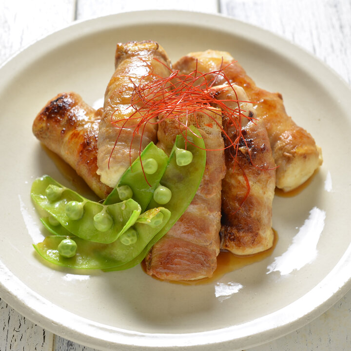 焼き豆腐の肉巻き