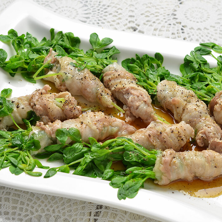 時短メニュー！豆苗のやわらか肉巻き