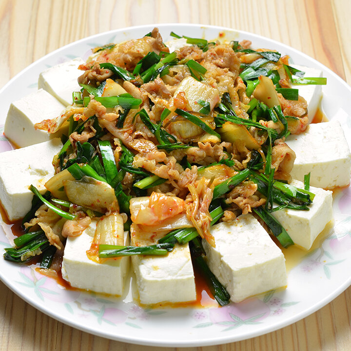 豚ニラキムチ豆腐