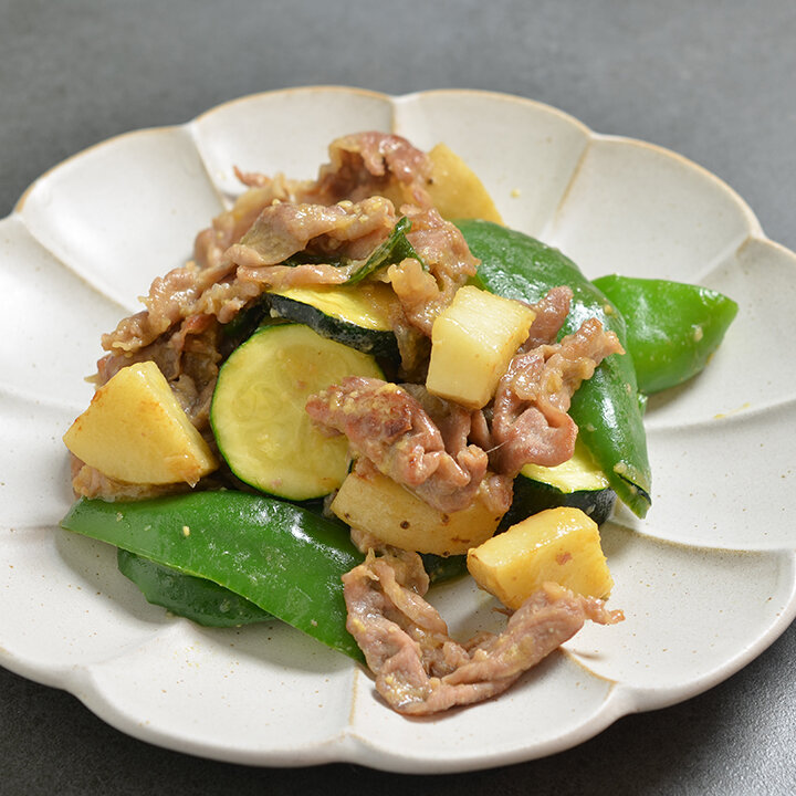 万能みそだれで、豚肉と夏野菜のみそ炒め