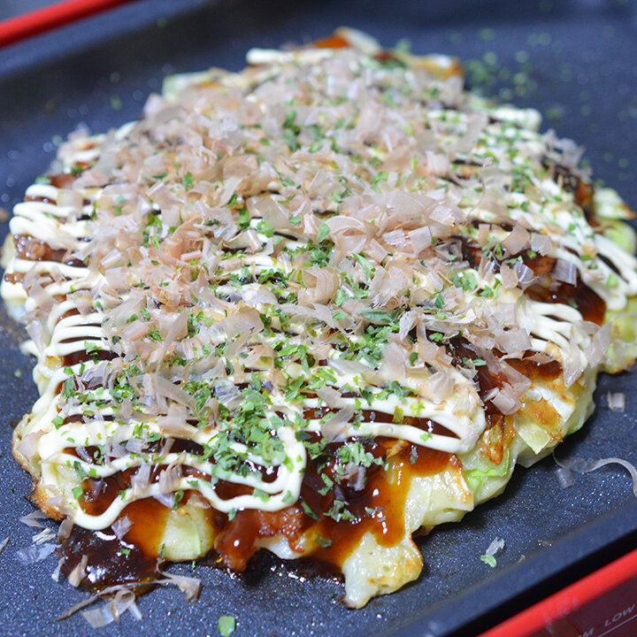 米粉でふんわり関西風お好み焼き