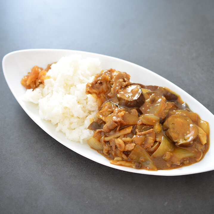 なすとしめじのビーフカレー