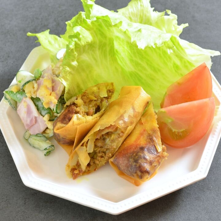 <サステナブルなレシピ>納豆とお肉のチーズ春巻き