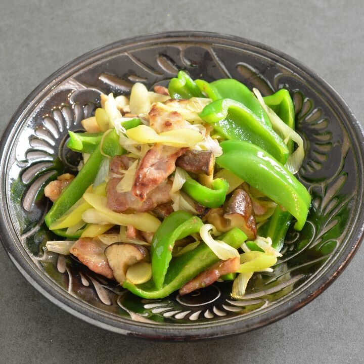 豚肉のこがしねぎ新生姜炒め