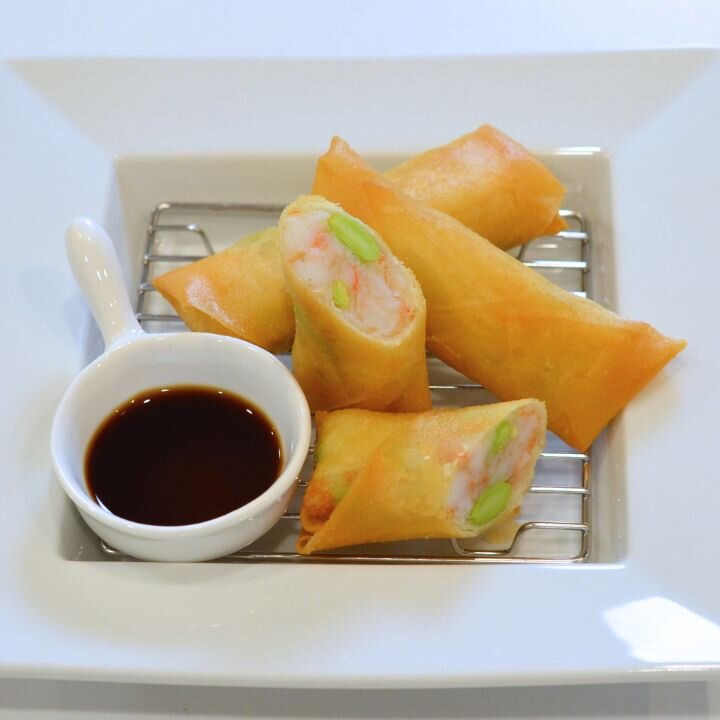 えびと枝豆の春巻き