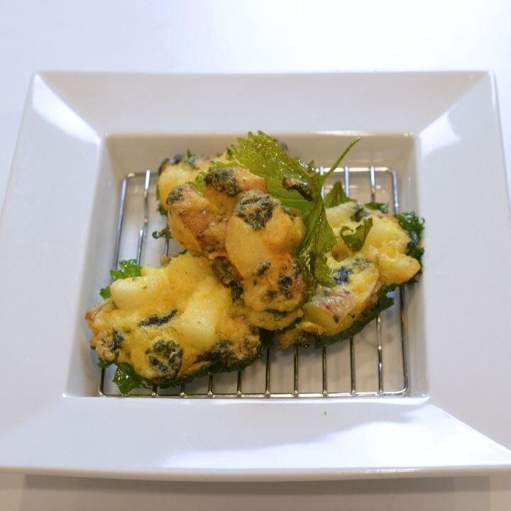 海苔香る、長いも青じそ揚げ
