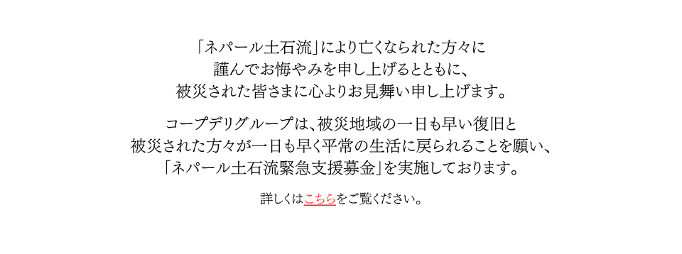 「ネパール土石流緊急支援募金」