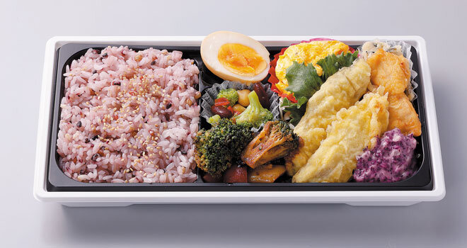 ゆかりタルタル仕立 あじと鶏の天ぷら弁当