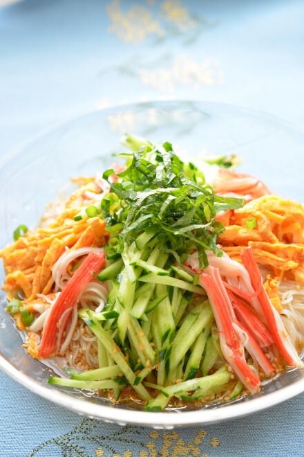 冷やし中華風ぶっかけごちそうめん