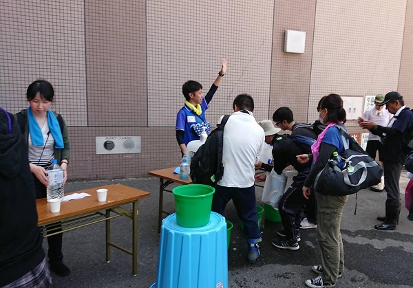 広島市安芸区災害ボランティアセンターの様子